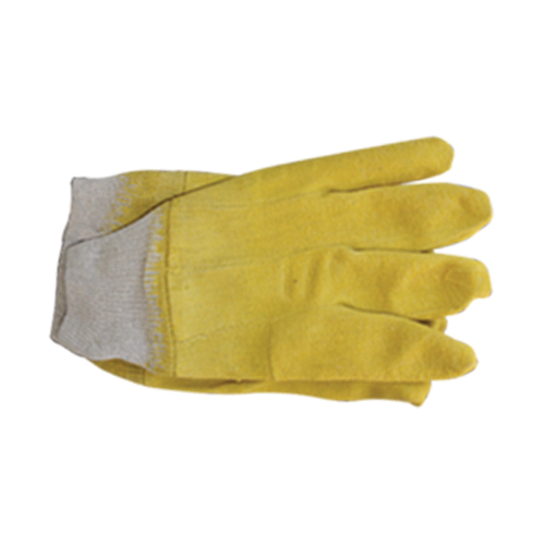 Glove Yellow Latex Comarex Knit Wrist (G032)