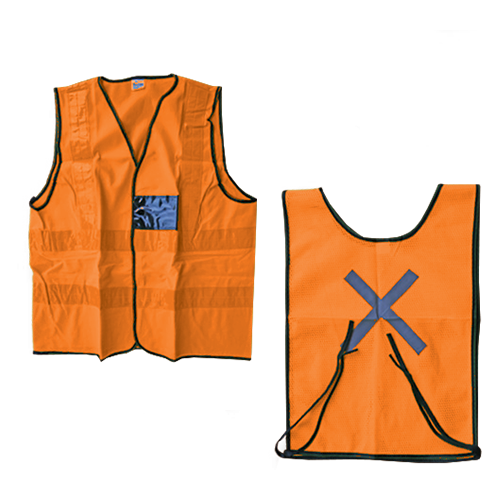 Reflective Waist Jacket Orange XXL